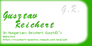 gusztav reichert business card